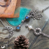 Collier MOON et perle de Labradorite - Illustrations & Bijoux fantaisie ClairObscur Art