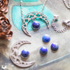 Collier "SIRONA" Lapis lazuli, en acier inoxydable, taille de la chaine au choix - Illustrations & Bijoux fantaisie ClairObscur Art