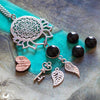 Collier "Sri Yantra Lotus" Onyx personnalisable - Illustrations & Bijoux fantaisie ClairObscur Art