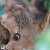 Collier/Diadème 2 en 1 "Butterfly" ajustable, pierre au choix - Illustrations & Bijoux fantaisie ClairObscur Art