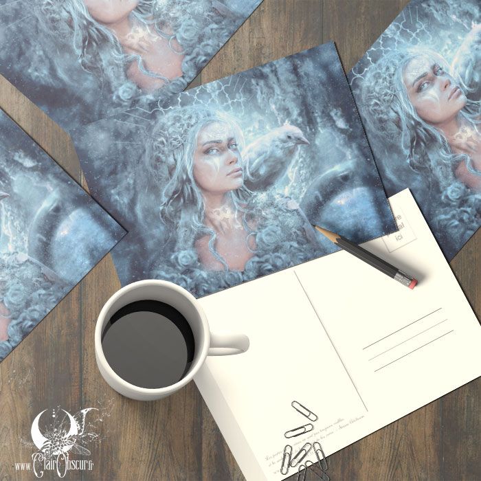 Entre deux mondes - Carte postale - Illustrations & Bijoux fantaisie ClairObscur Art