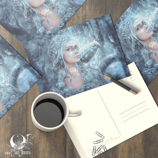 Entre deux mondes - Carte postale - Illustrations & Bijoux fantaisie ClairObscur Art