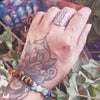 [Pack de Noël] Bague Fleur de vie + Bracelet CHAKRAS - Illustrations & Bijoux fantaisie ClairObscur Art