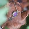[Vente flash] Collier Fantaisie Charoïte en Argent 925 et acier inoxydable - Illustrations & Bijoux fantaisie ClairObscur Art